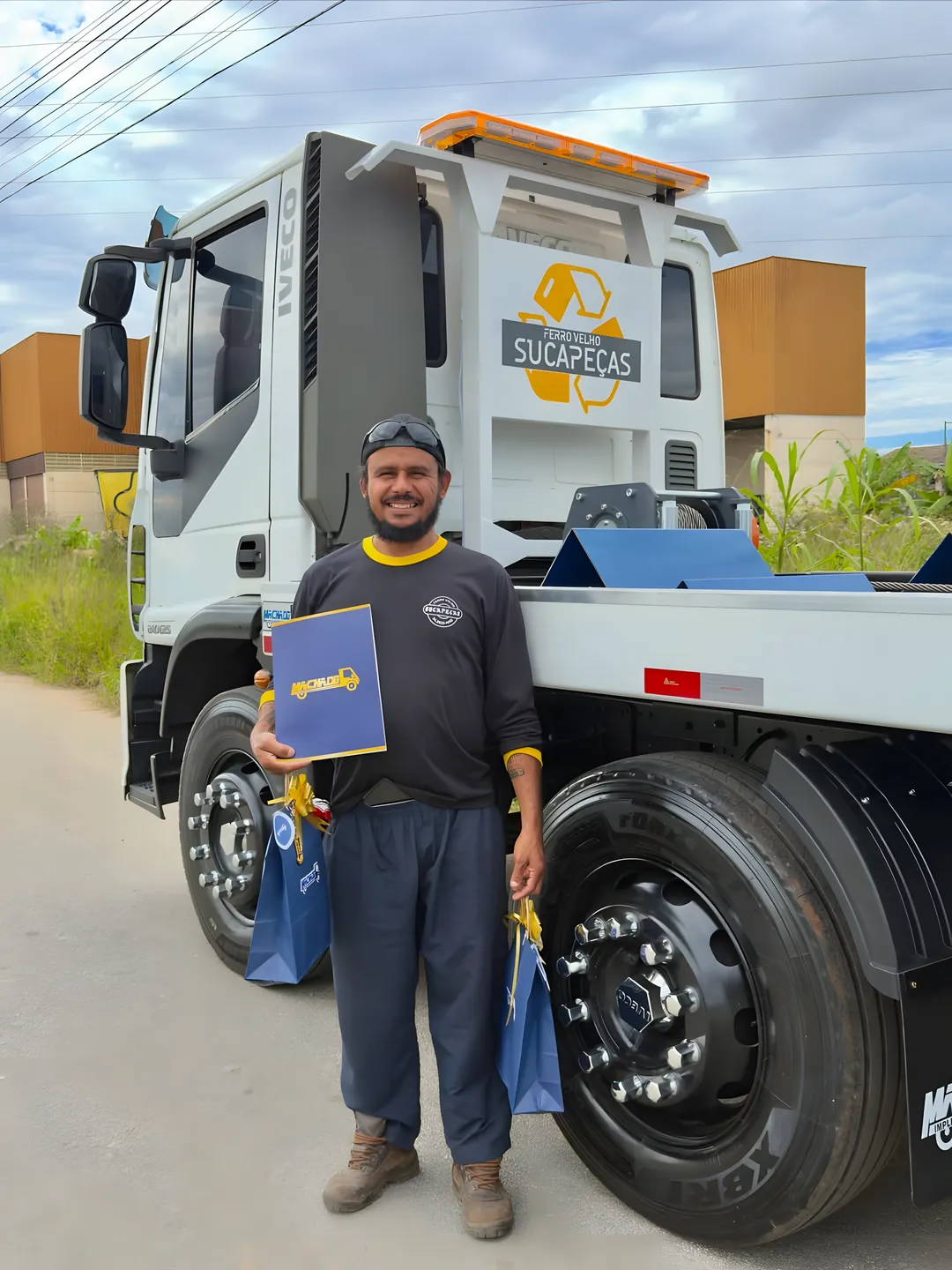 Cliente satisfeito com plataforma Machado